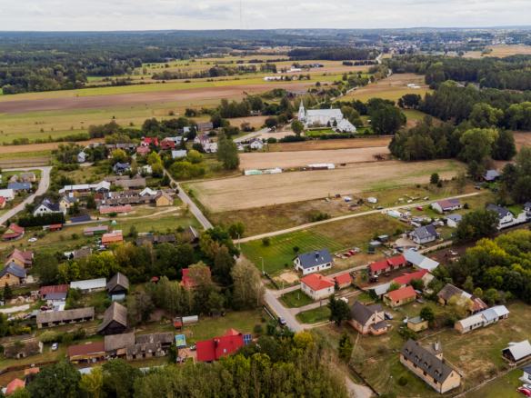 DZIAŁKA Z WZ, POGORZAŁKI, 2 297 m² ASFALT, MEDIA W DRODZE