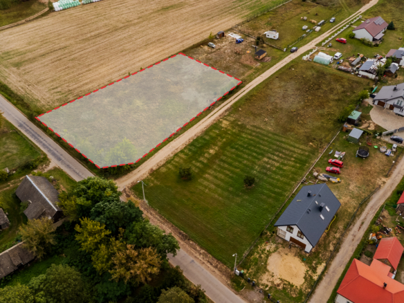 DZIAŁKA Z WZ, POGORZAŁKI, 2 297 m² ASFALT, MEDIA W DRODZE