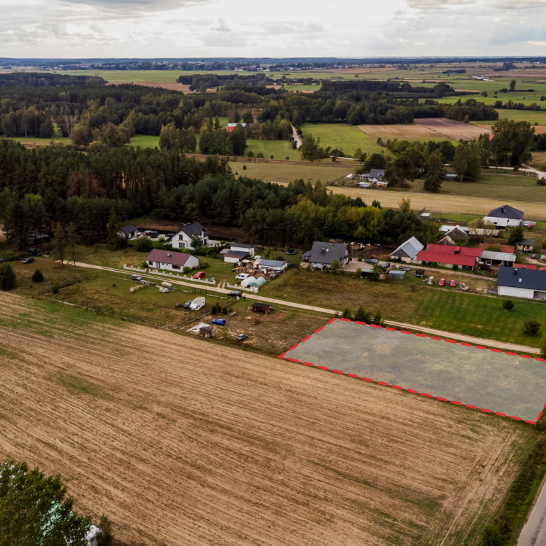 DZIAŁKA Z WZ, POGORZAŁKI, 2 297 m² ASFALT, MEDIA W DRODZE